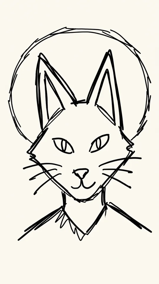 Mecha Kitsune rough sketch