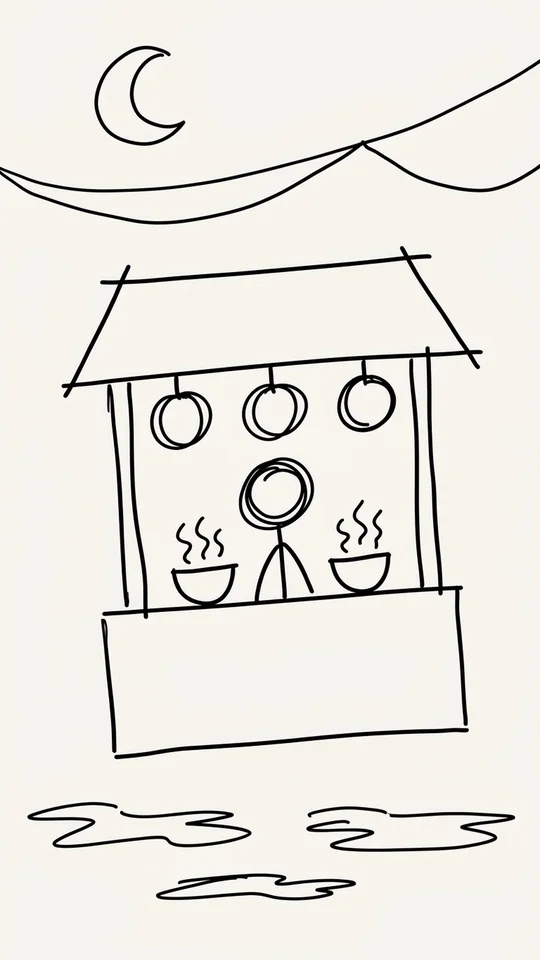 Lantern Ramen rough sketch
