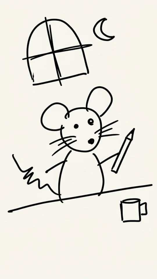 Mouse Artist rough sketch